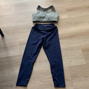 Bundle of Nike sport bra size L and Fa leggings size M. Both are small for me.